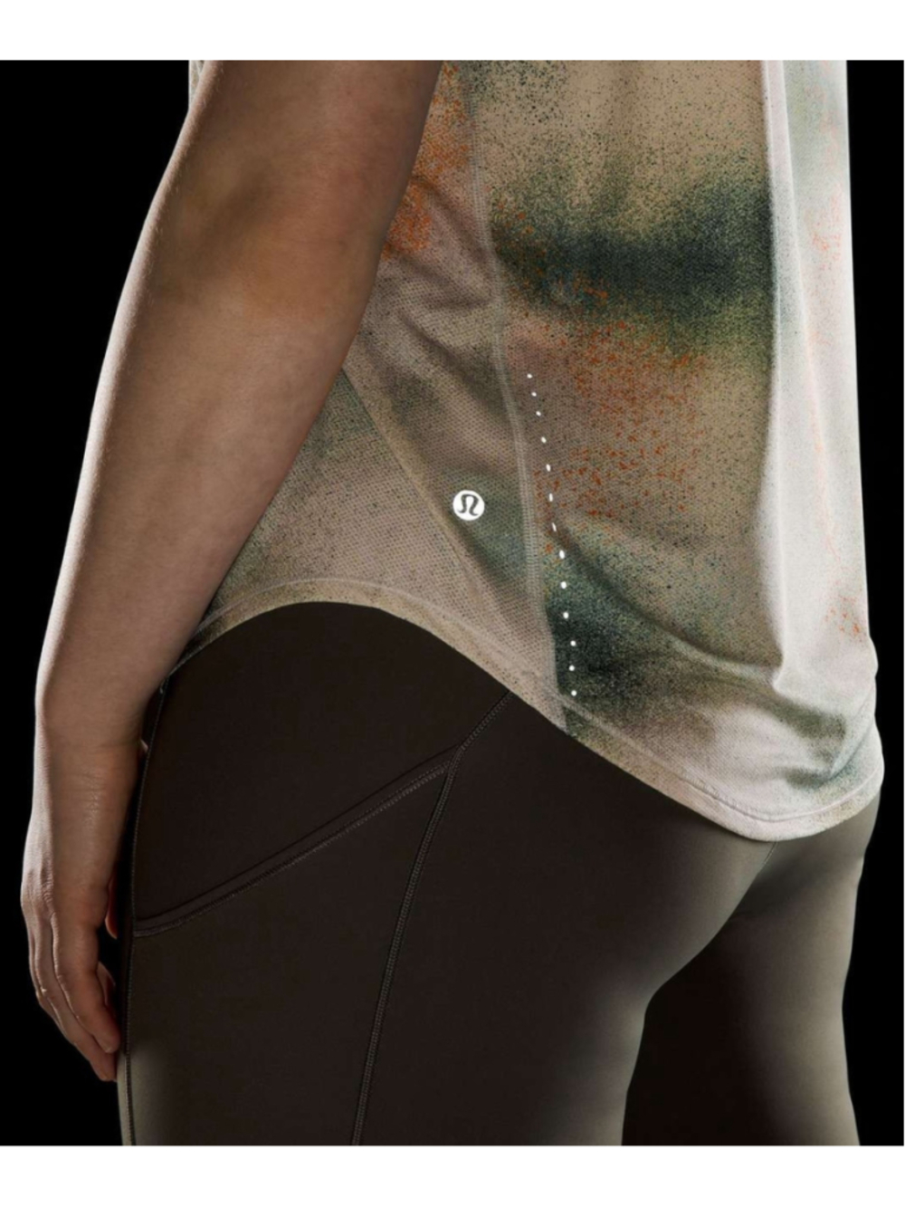 Lululemon High-Neck Running and Training T-ShirtSpray Camo Silver Blu - Picture 8 of 8
